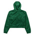 Basketball &God Vertical Evergreen Women’S Crop Windbreaker